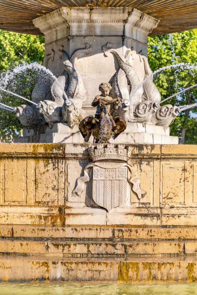 La fontaine de la Rotonde à Aix-en-Provence